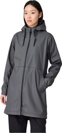 Tant&auml; Rainwear Vand Parka - Dames - Parka Jassen - Grijs - S - Polyester - Jassen