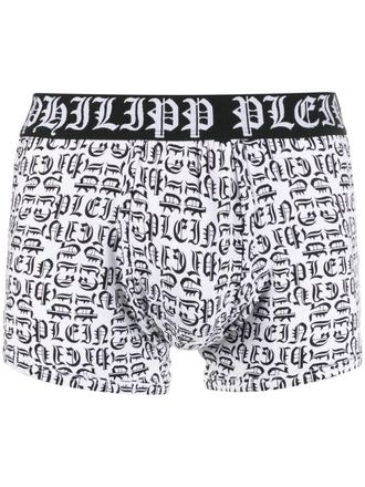 Philipp Plein TM logo-print boxers - White