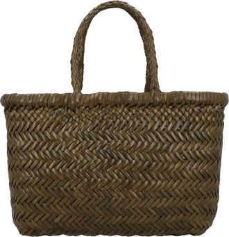 Dragon Diffusion Mini Flat Gora Leather Top Handle Bag
