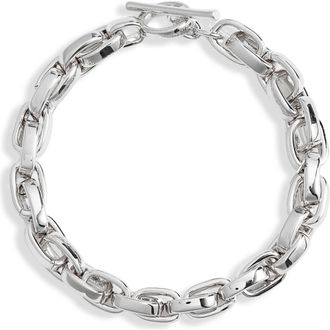 Nordstrom Demi Fine Chain Toggle Bracelet in Sterling Silver Plated at Nordstrom