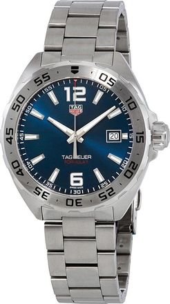 Tag Heuer Pre-owned Tag Heuer Formula 1 Quartz Blue Dial Mens Watch WAZ1118.BA0875