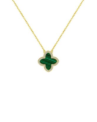 Liv Oliver 18K Plated Embellished Necklace