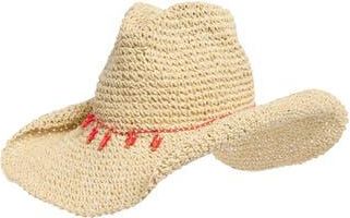 Steve Madden Charm Band Straw Cowboy Hat in Natural at Nordstrom Rack