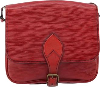 Louis Vuitton Cartouchiere Epi Leather Red Leather Handbag (Pre-Owned)