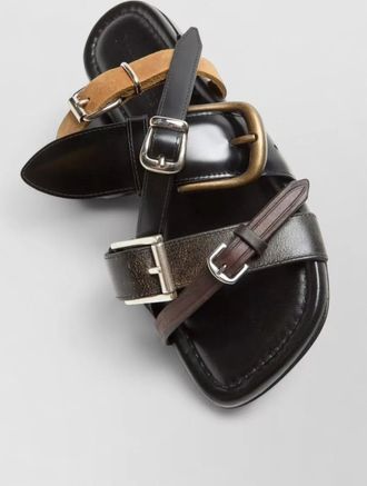 Acne Studios leather flat mules