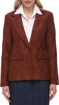 Bagatelle Faux Suede Blazer in Cognac at Nordstrom Rack, Size X-Large