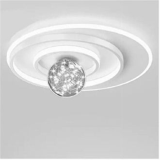 Trade Shop Trade Shop - Copy Of Plafoniera Led 30 W Quadrata Oro Moderno Lampadario Soffitto Luce Naturale 71033