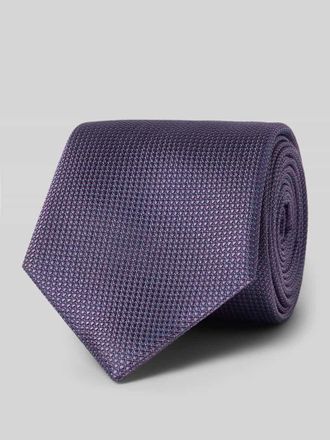 Willen Krawattenfabrik Krawatte aus Seide mit Strukturmuster (6 cm) in Lila, Gr&ouml;&szlig;e 1