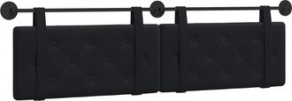 vidaXL Cabecero Colgante Negro Terciopelo Vidaxl