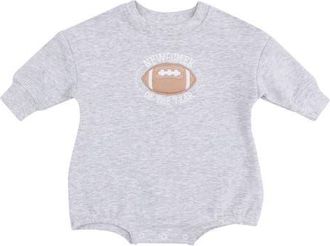 Angel Dear Varsity French Terry Bodysuit in Gray at Nordstrom, Size 6-12M