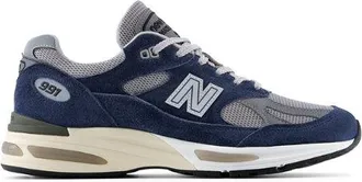 New Balance Unisex Made in UK 991V2 en Azul/Gris, Gamuza/Malla, Talla 40.5