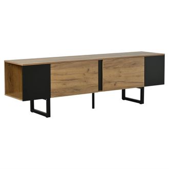Urban Meuble Mueble TV industrial efecto madera natural, 180x40x55 cm