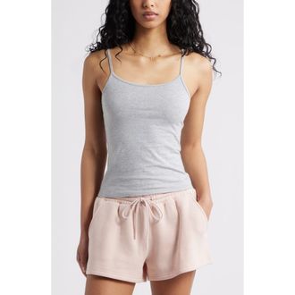 BP. Core Stretch Cotton Camisole in Grey Soft Heather at Nordstrom Rack, Size Xx-Large
