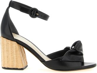 Alexandre Birman Black Cowhide Stiletto Heel Womens Sandals