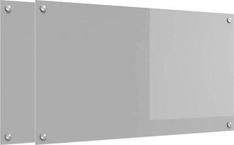 vidaXL Salpicadero De Cocina 2 Pcs Gris Claro 90 X 50 Cm Vidaxl