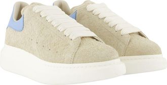 Alexander McQueen Womens Oversized Calfskin Sneaker Beige