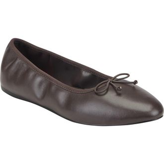 Marc Fisher Amellie Ballet Flat in Dark Brown at Nordstrom, Size 9.5