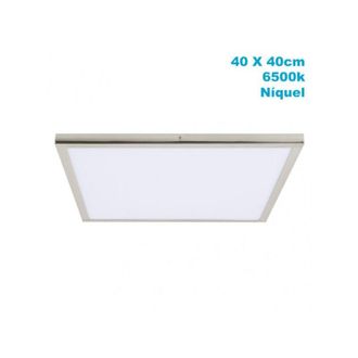 Fabrilamp Fabrilamp - Pannello di superficie 36w 6500k tivoli nichel 2,5x40x40 cm 3060 lm