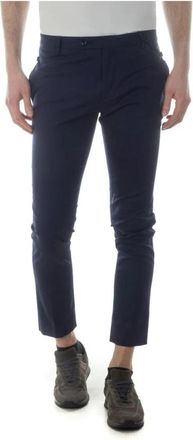 Daniele Alessandrini Cropped Broeken - Heren - Vrijetijds broeken - Blauw - S - Katoen - Broeken