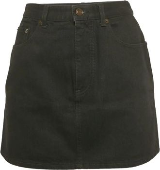 Saint Laurent Minigonna denim - Nero