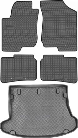 OEM Hyundai I30 I Kombi De 2007 A 2012. Juego De Alfombrillas De Goma Para Coche Y Maletero