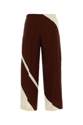 Alberta Ferretti A03140151 1074 Fantasiamarrone Exterior: Viscose Pantaloni Trousers