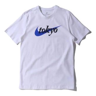 Nike City Logo T-Shirt Tokyo White Royal Blue DA8858-100