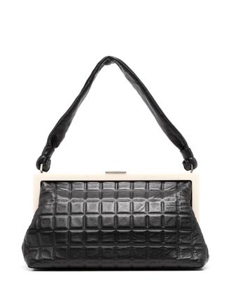 Chanel 2001 Choco Bar shoulder bag - women - Lamb Skin/Plastic - One Size - Black