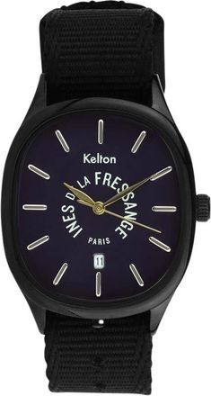 Ines De La Fressange Grande Colorama Midnight Watch - Dames - Horloges - Zwart - ONE Size - Polyester - Accessoires