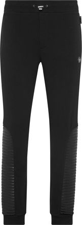 Philipp Plein Jogging Trousers With Leather Inserts