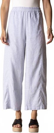 Habitat Seamed Crop Linen Pant In Cornflower
