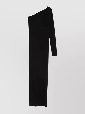 Rick Owens cotton one-shoulder maxi dress