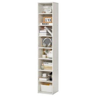 OEM Estanter&iacute;a Estrecha De 8 Niveles De 33 X 30 X 180 Cm, Estanter&iacute;a Abierta De Madera Con Estantes De Altura Ajustable, Estanter&iacute;a De Piso De Exhibici&oacute;n 