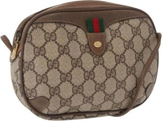 Gucci Pre-owned Cross Body Bags, female, Beige, Size: ONE SIZE Pre-owned Cross Body Bag