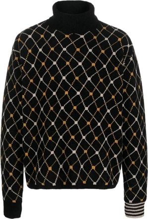 Random Identities Jacquard Roll Neck - Heren - Coltruien - Veelkleurig - S - Polyester - Truien & Vesten