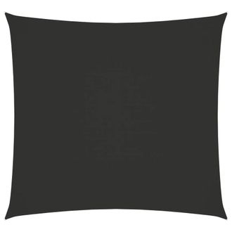 Berkfield Home Sunshade Sail Oxford Fabric Square 6x6 m Anthracite in Black