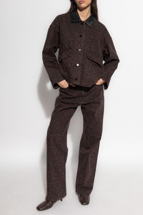 Rag & Bone Jacket With Animal Motif, Womens, Brown