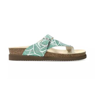 Mephisto Groene Helen Damessandaal - Dames - Slippers - Groen - 35 EU - Leer - Schoenen
