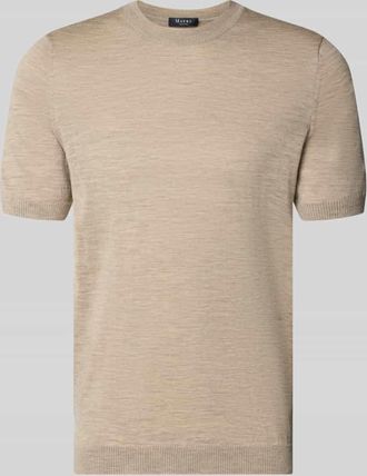 Maerz MAERZ Muenchen Strickshirt mit Rundhalsausschnitt in Beige, Gr&ouml;&szlig;e 48