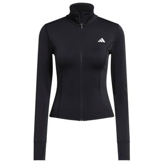 adidas Workout Essentials Zip Through Jacket Longsleeve f&uuml;r Damen | schwarz