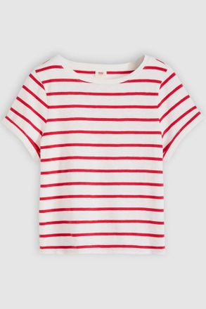 Levi's T-shirt fiammata Julie - Donna - L - Rosso / Saint Stripe Egret Urban Red