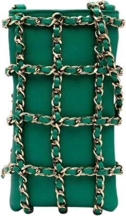 Chanel Pre-owned Cross Body Bags, female, Green, Size: ONE SIZE Pre-owned Vintage Cross Body Bag