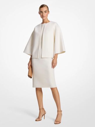 Michael Kors Double Faced Wool Kimono Jacket