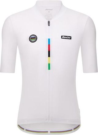 Santini UCI World Champion Jersey Mondo Velotrikot - Unisex | weiß