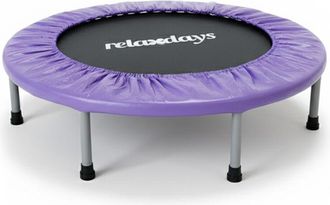 Relaxdays Trampol&iacute;n Interior Relaxdays, &Oslash; 95 Cm, Minitrampol&iacute;n Plegable Hasta 100 Kg, Deporte Y Gimnasia, Morado