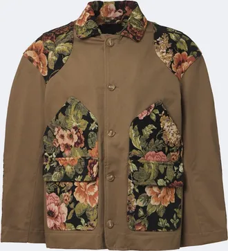 Simone Rocha Floral patchwork cotton jacket