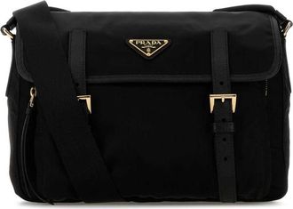 Prada Black Canvas Crossbody Bag