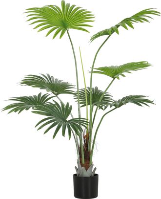 HOMCOM Artificial Plant with PEVA Leaves and Coconut Coir for Home Office - 145cm | TJ Hughes
