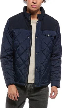 Cole Haan Signature Tonal Mix Media Diamond Jacket