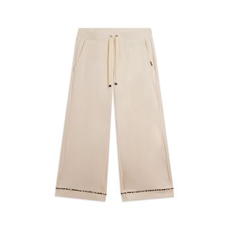 Freddy Pantaloni cropped wide leg con dettaglio animalier